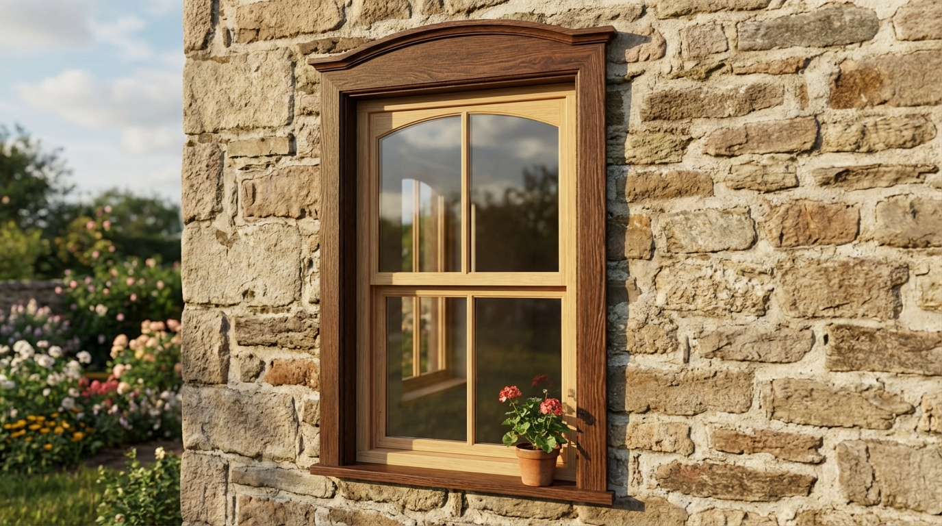 The Crowned Arched Double-Hung Window